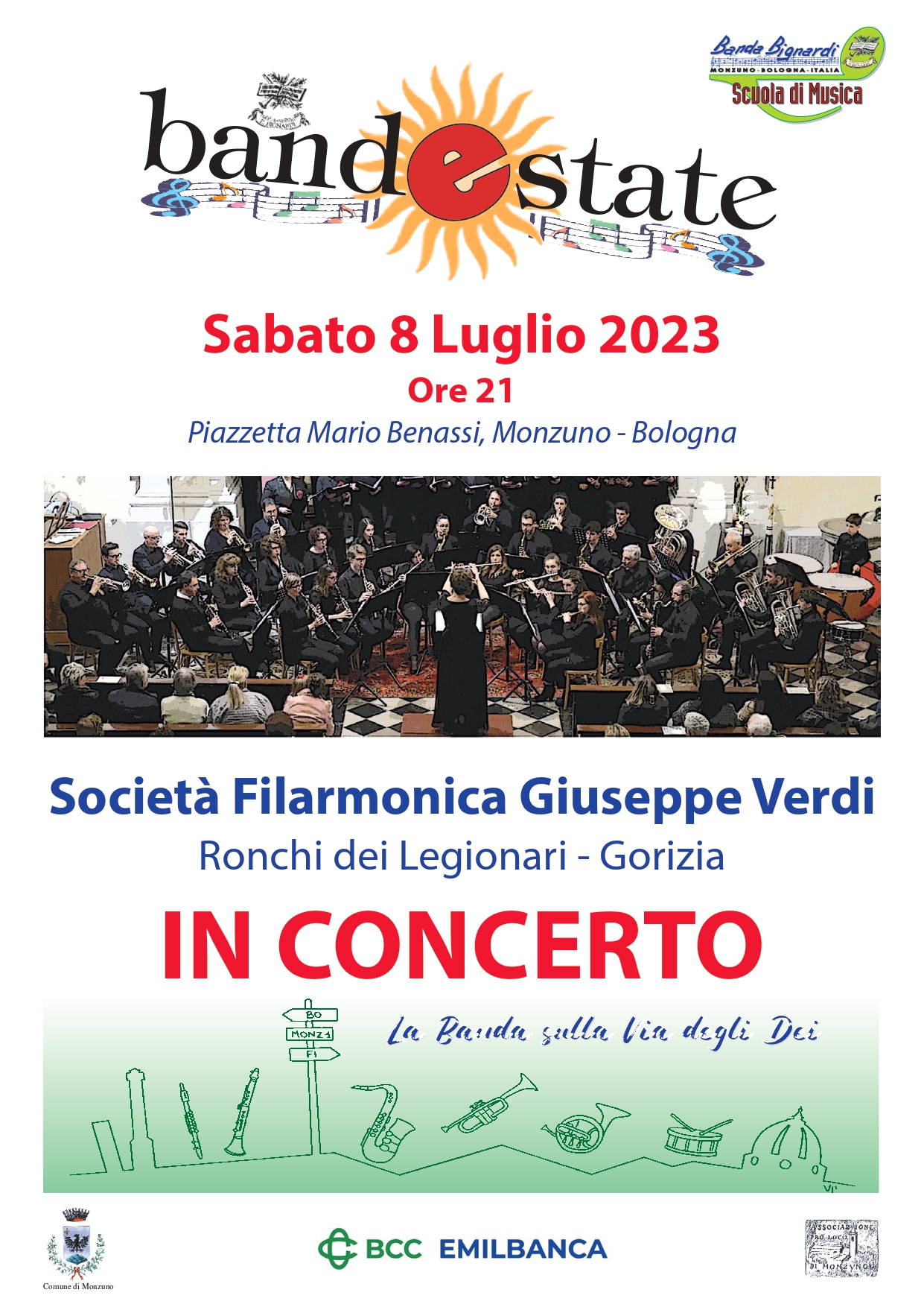 Società Filarmonica Giuseppe Verdi in concerto - A Monzuno c’è